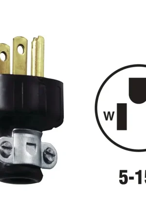 All-Source C20-48648-000 15A 125V 3-Wire 2-Pole Heavy-Duty Round Cord Plug Place Order