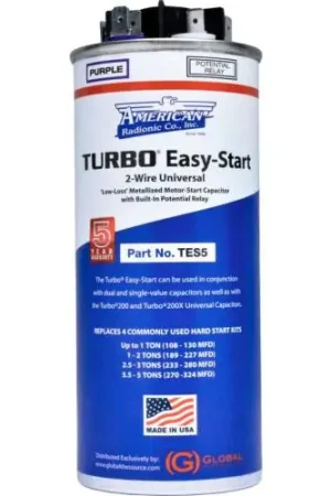 Hvac Parts TES5 Global Turbo Easy Start Don't Miss Out