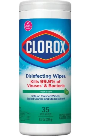 Clorox 01593 Fresh Scent Disinfecting Cleaning Wipes Tub (35 Count) Today Only