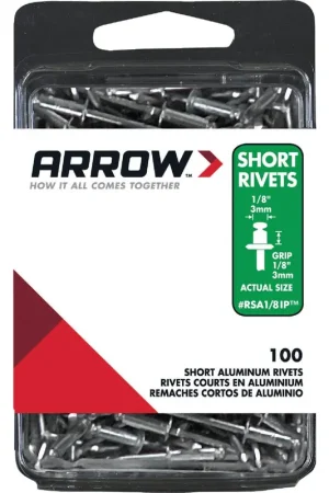 Arrow RSA1/8IP 1/8 In. x 1/8 In. Aluminum Rivet (100-Count) Replacement RSA1/8IP Certified