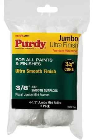 Same Day Shipping Purdy 14G626052 Jumbo Mini Microfiber Roller Cover (Pack of 2)