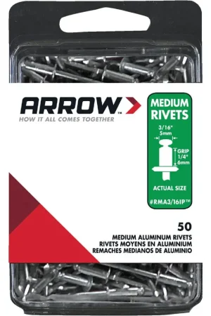 Arrow RMA3/16IP Aluminum Rivet (50-Count) Shop Now