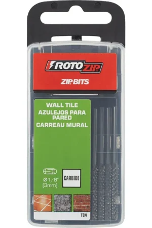 Discount Rotozip TC4 Tilecut 1/8 In. Carbide Zip Bit (4-Pack)