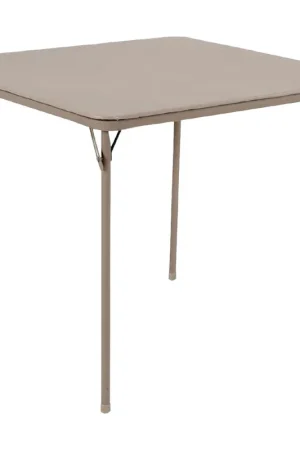COSCO 14-619-ANT2 COSCO 34 In. x 34 In. Folding Table Sand Authentic