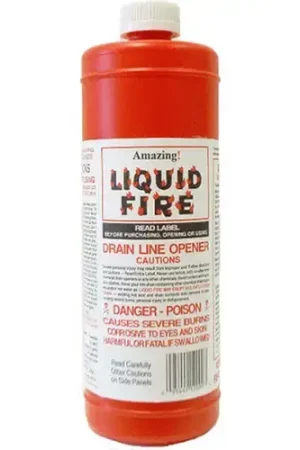 Weekend Sale Liquid Fire LF-P-24 Drain Opener 16 Oz.