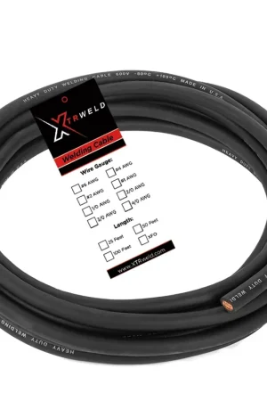 Weekend Sale XTRweld WCS2/0B-50CL Welding Cable 600V 2/0 AWG 50' CL
