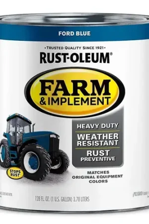 Get Yours Rust-Oleum 280172 Ford Blue Gloss Farm & Implement Enamel