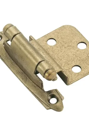 Top Rated Amerock BPR3428BB Burnished Brass 3/8 In. Self-Closing Inset Hinge (2-Pack)