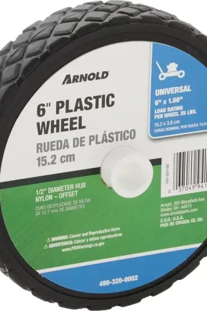 Hassle-Free Returns Arnold 490-320-0002 Wheel 6 In. Diamond Tread Offset Hub