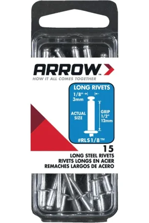 Arrow RLS1/8 Steel Rivet 1/8 In. x 1/2 In. Pack Weekend Sale