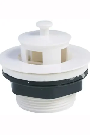 US Hardware P-1357C United States Hardware 1-1/2 In. White Plastic Bathtub Drain Stopper for Mobile Homes Top Rated