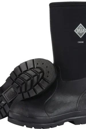 Muck Boot Co CHH000-11 Muck Chore Classic Hi Men's Size 11 Black Plain Toe Rubber Work Boot High Quality