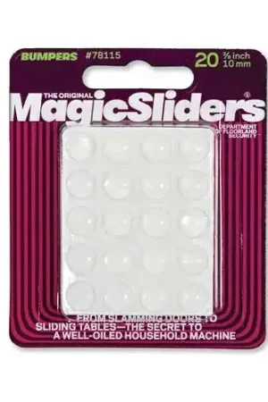 Magic Sliders 78115 3/8 In. Round Clear Furniture Bumpers 20-Count Buy Online