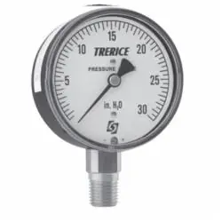 Trerice 760B2502LT670 Specialty Low Pressure Gauge 0 to 60 in H2O 1/4 in MNPT Same Day Shipping