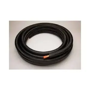 Instant Buy Great Lakes Copper EZB12164 Line Set, 1/2 x 164' Insulation 1/2 Suction Line Only Coated Black Plain End